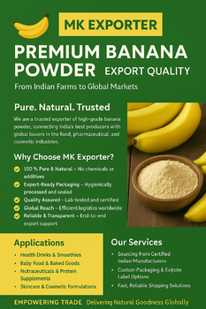 Banana powder - Green Global Export - India