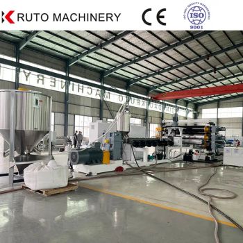 Waterproof Geomembrane Sheet/HDPE Dimple Drainage Board Extrusion Line/China Plastic Extruders - Qingdao Kruto Machinery Co.,Ltd. - China