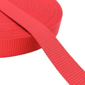 Red 38mm Polyester Webbing Belt Tank Pattern Webbing Strap for Cargo Securing - Dongguan Xuli Textile Co., Ltd - China