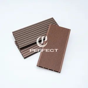 Waterproof WPC Decking 220*26 3kgm 4PCS CTN 20Y Shelf MOQ100 Model 220*26 Origin China Usage Outdoor Weight 3kg/Meter Length Customized - Linyi Perfect New Material Co., Ltd - China