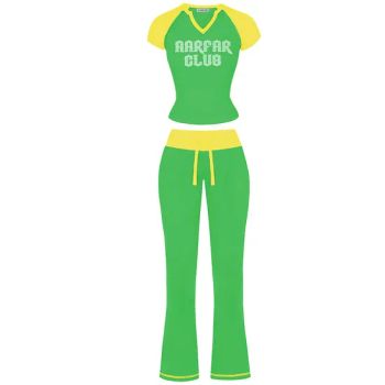Clothing Custom Women Basic Baby Tee Slim Fitted Crop Tops Raglan Rhinestone Shirts and Pants Two Piece Women Sweatsuit Set - Hangzhou Yuanzhe Clothing Technology Co., Ltd. - China