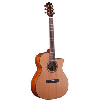 Solid Top Koa Guitar Cutaway Electric Guitar 41 Inch Folk Steel String Acoustic Guitar - Guangzhou Ling Xian Musical Instrument Co., Ltd. - China