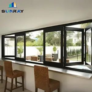 Aluminum Folding Window Reflective Glass Heat Reduction Window - FOSHAN SUNRAY WINDOWS LIMITED COMPANY - China