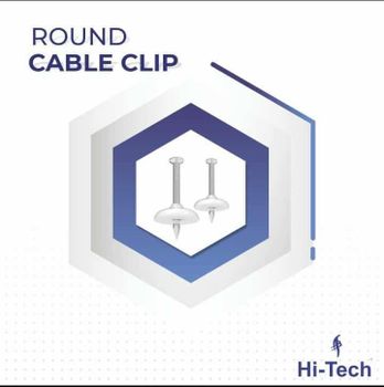 PVC White Plastic Wire Cable Round Clips, Packaging Size: 100 pieces/packet - Sri Bajrang Sales - India