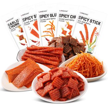 LAKEXIXI Grain Snacks Latiao 92g Halal Natural Chinese Snacks Spicy Strip - Hunan Spicy Seven Degree Food Co., Ltd. - China