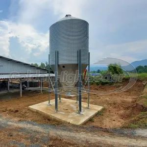 50tons Grain Storage Bins Corn Maize Steel Feed Silo Type Silo Height 4.7m Condition New Blade Type OEM HS Code 8436290000 - QINGDAO HIGH BETTER ELECTRONIC TECHNOLOGY CO., LTD. - China