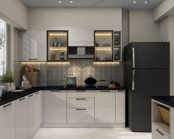 Aluminium Modular Kitchen Stain Resistance Stain Free Surface Cleanability Easy To Wipe Maintenance Requirement Low - PRD Decors - India