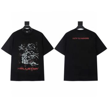 Hellstar Shirts Designer Mens T Shirts High Quality Graphic T Shirt Mens Womens Short Sleeve Vintage Wash Hip Hop High Street Graphic Loose Couples - Nanning Tuoke Trading Co., Ltd - China