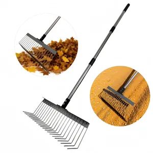 1 6m Garden Lawn Rake with Steel Pole for Leaf and Debris Collection - Yiwu Greatcity Tools Co., Ltd - China