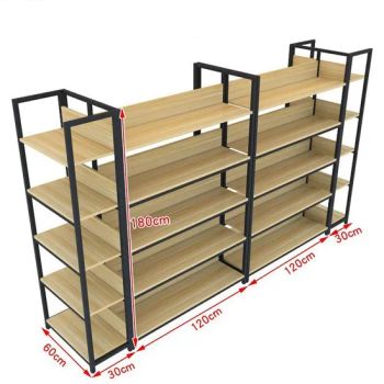 Market Convenience Store Display Shelves Single Double-Sided Bookcases Multi- Layer Island Platforms Snack - Chengdu Xinjun Decorative Material Co., Ltd. - China