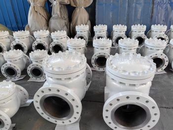 DOMOS API6D SWING CHECK VALVE  20inch 150lb Carbon Steel Body Trim No.1 in Stock Without Painting Valvulas - wenzhou domos fluid equipment co.,ltd - China