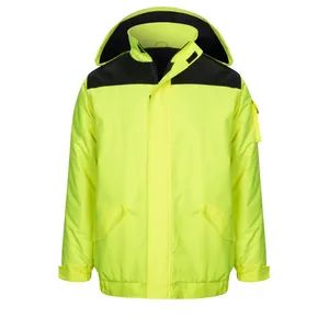 Fleece Parkas Jacket Men Windproof Cargo Jackets Clothing with Multi-Pockets Stand Collar Cargo Jacket Outdoor Casual Work Wears - Wuhan Oberon Import & Export Co., Ltd. - China