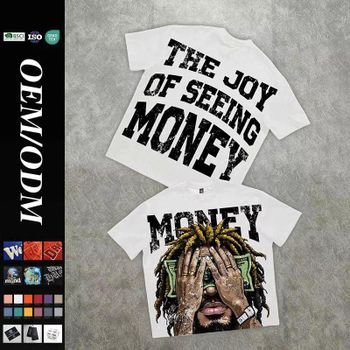 Wholesale Custom Streetwear Hip Hop Digital Print T-Shirt Cropped Boxy T-Shirt - china gabc clothing manufacturer - China