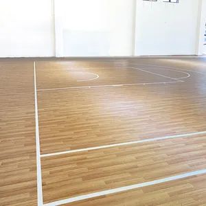 Impact Resistance PVC Sport Floor Plastic Rubber Wood Grain Basketball Sports Games Vinyl Floor - Zhejiang Green Valley Sports Industry Co., Ltd. - China
