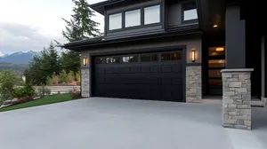 Cbmmart Garage Door Aluminum Metal Garage Door Black Waterproof Garage Door - CBMmart International Limited - China