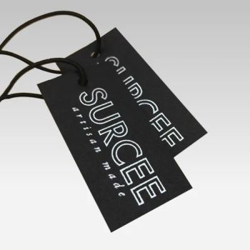 Custom Logo Paper Hangtags Printed Tags T-Shirts Jackets Bags Shoes Garment Labels - Dongguan FengSuer Textile Co., Ltd - China