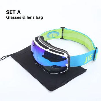 Orange Bright TPU Frame Ski Ski Mountaineering Glasses Can Be Customized in Other Colors Cross-Country Glasses - Guangzhou LvQi Outdoor Product Co.,LTD - China