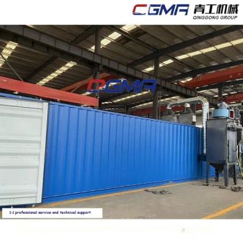 Shot Blasting Room Container Sand Blasting Chamber Air Sandblasting Booth Equipment Abrator - Qingdao Qinggong Machinery Co., Ltd - China