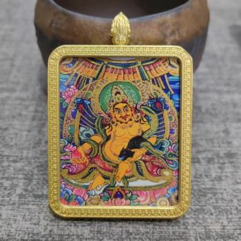 Handmade Premium Portable Thangka Pendant Samantabhadra Religious Buddhist Tangka for Women Party Tangka Hand-Painted Artwork Tangka Chinese Products - Zhoukou Tengyu Technology Co., Ltd - China
