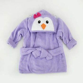Personalized Secure-Fitting Adjustable Grippy Children Hooded Bathrobes - Zibo Wayland Hometex Co., Ltd - China