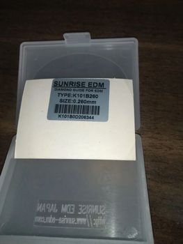 Sodick Diamond Wire Guide Packaging Size 1pc Material wire guide Surface Finish wire guide Brand sunrise edm tech - Alif Engineers - India