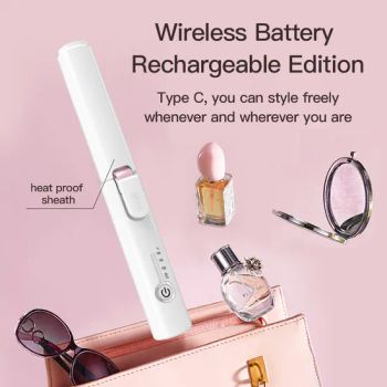 Mini Portable Pocket Straightening and Curling Iron 2-in-1 Wireless Rechargeable Curling Iron - Dongguan Bidisco Electric CO., LTD - China