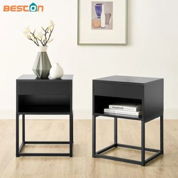 Black Bed Side Tables Folding Iron Nightstand Custom Night Stand - Beston Hardware Co., Ltd - China