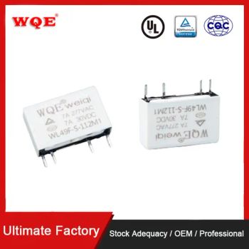 Slim Relay 5A 14VDC Miniature Power Relay for Industrial&Household Appliances Black Cover PCB Relay Auto Relays Wl49f - Jiangxi Weiqi Electric Co., Ltd. - China