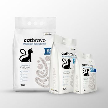 Catbravo Activated Carbon Clumping Cat Litter Quality Premium Brand Name Catbravo Material Active - MyBentonite - Turkey