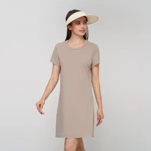 Wholesale Clothing Casual Adult Yoga Sports Dress Women's New Breathable Sport Dress Summer Split Hem Loose Dress Athletic Workout Casual Wear Dress - Hangzhou Toptop Clothing Co., Ltd. - China