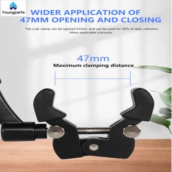 Youngparts 1/4" 3/8" Thread Super Clamp Crab Pliers Clip for Camera Photo Studio Photography Accessories - Dongguan Yanqing Precision Co., Ltd. - China