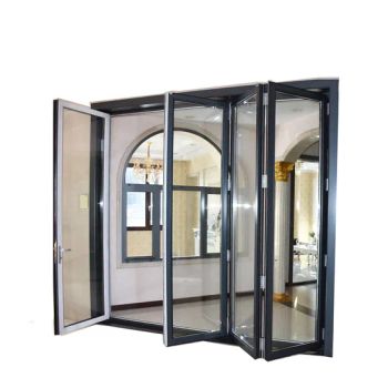 Aluminum Double Glass Cheap Interior Accordion Folding Doors - Qingyuan Sinogar Metal Co., Ltd. - China
