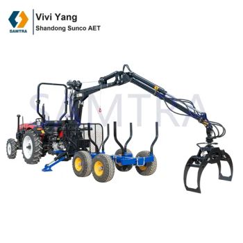 Timber Trailer with Crane, ATV Log Traileru - Shandong Sunco AET Co., Ltd. - China