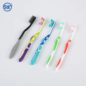 SJ Individually Wrapped Toothbrushes Medium Soft Bristle Tooth Brush Manual Disposable Travel Toothbrush For Adults Kids - Xiantao S&J Protective Products Co., Ltd. - China