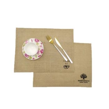 Jute Place Mat Custom Logo Dining Table Place Mats Woven Jute Placemats - Anji Yangyi Textile Co, . Ltd - China