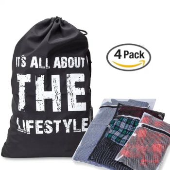 Laundry Heavy Duty Drawstring Wash Sports Travel Bags for Lingerie Underwear College - Heanoo Bags Co., Ltd. - China