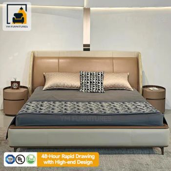 OEM & ODM Home Bedroom Furniture Sets with up-Holstered Features Storage & Massage Bed - Foshan Yuanming Furniture and Construction Co., Ltd. - China