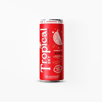 Premium Sparkling Watermelon Juice 330ml Canned Tropical Sky/OEM Brand - Tropical Sky Food And Beverage Co., Ltd in Viet Nam - Vietnam