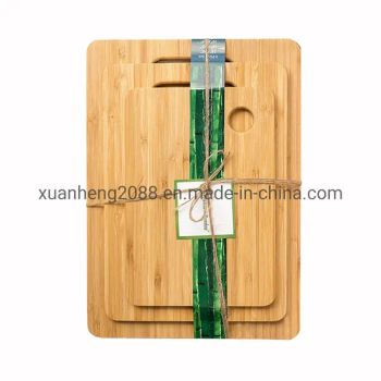 Bamboo Cutting Boards Set/ 3 PCS Chopping Boards Size Medium Shape Square Brand Xuanheng Bland Xuanheng Design Flexible HS Code - NINGBO XUANHENG OUTDOOR & HOME APPLIANCES CO., LTD. - China