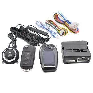 Dropshipping Pke Entry Car Alarm System Push Start Button Remote Car Immobilizer System Car Alarms with Smart LCD Key - Shenzhen Kaiqisheng Technology Co., Ltd. - China