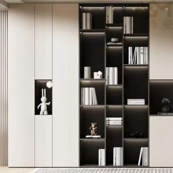Modern Movable Wooden Storage Book Shelf Organizers Office Filing Shelves File Cabinet Wooden Book Case Modular MDF Lidded Bookcase - Aishiman Home Furnishings Chongqing Co., Ltd. - China
