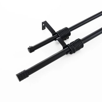 Durable Adjustable Telescopic Double or Single Curtain Rods Origin Cn Shape Round Style Modern Feature Durable Color - Ningbo Mysure Home Products Co., Ltd. - China