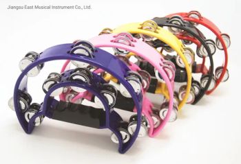 Easttop Toy Musical Instruments Popular Plastic Tambourines for Kids and Children - Jiangsu East Musical Instrument Co., Ltd. - China
