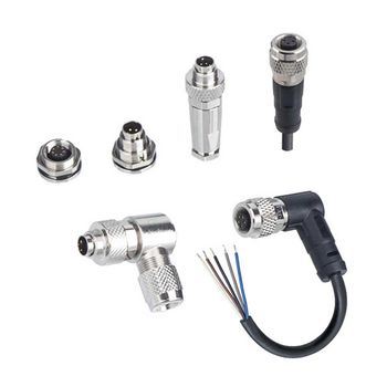 M9 4-Pin Male Right Angle Connector IP67 Waterproof for Miniature Sensors - huamao electronics - China