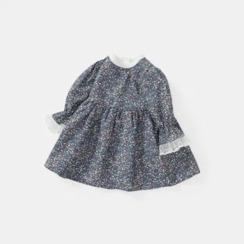 2022 Autumn Embroidery Flower Girls Smocked Dresses One Piece Floral Kids Wholesale Children's Clothes - Quanzhou Yilijia International Trade Co., Ltd. - China