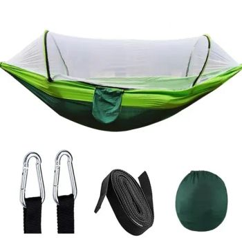 Camping Hammock with Mosquito Net Light Portable Outdoor Parachute Hammocks Swing Sleeping Hammock with Tree Straps and Carabiners - Starry (Xiamen) Outdoor Equipment Technology Co., Ltd. - China
