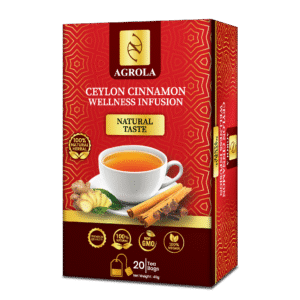 AGROLA Pure Ceylon Cinnamon Tea – 20 Tea Bags Natural Herbal Wellness Drink - Agrola Ceylon Private Limited - Sri Lanka