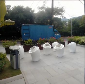 Customized Fiberglass Flower Pots with Double Mouths MOQ 5PCS Origin China Size Customized 3D Drawings Yes Style - Shenzhen Xinfangzhen Technology Co., Ltd. - China