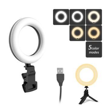 2 in 1 Type 5 Inch Beautiful Fill Light for Live Streamand Youtube Video, LED Selfie Ring Light - Guangdong Fengshang Intelligent Optoelectronics Co., Ltd. - China