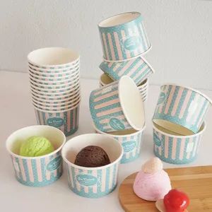 Wholesale Ice Cream Cups Paper Dessert Bowls Containers - Changsha Mingkai Paper Products Co., Ltd. - China